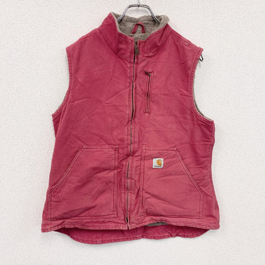 Carhartt　カーハート　フルジップダックベスト　ボアライナー　ピンク　Mサイズ