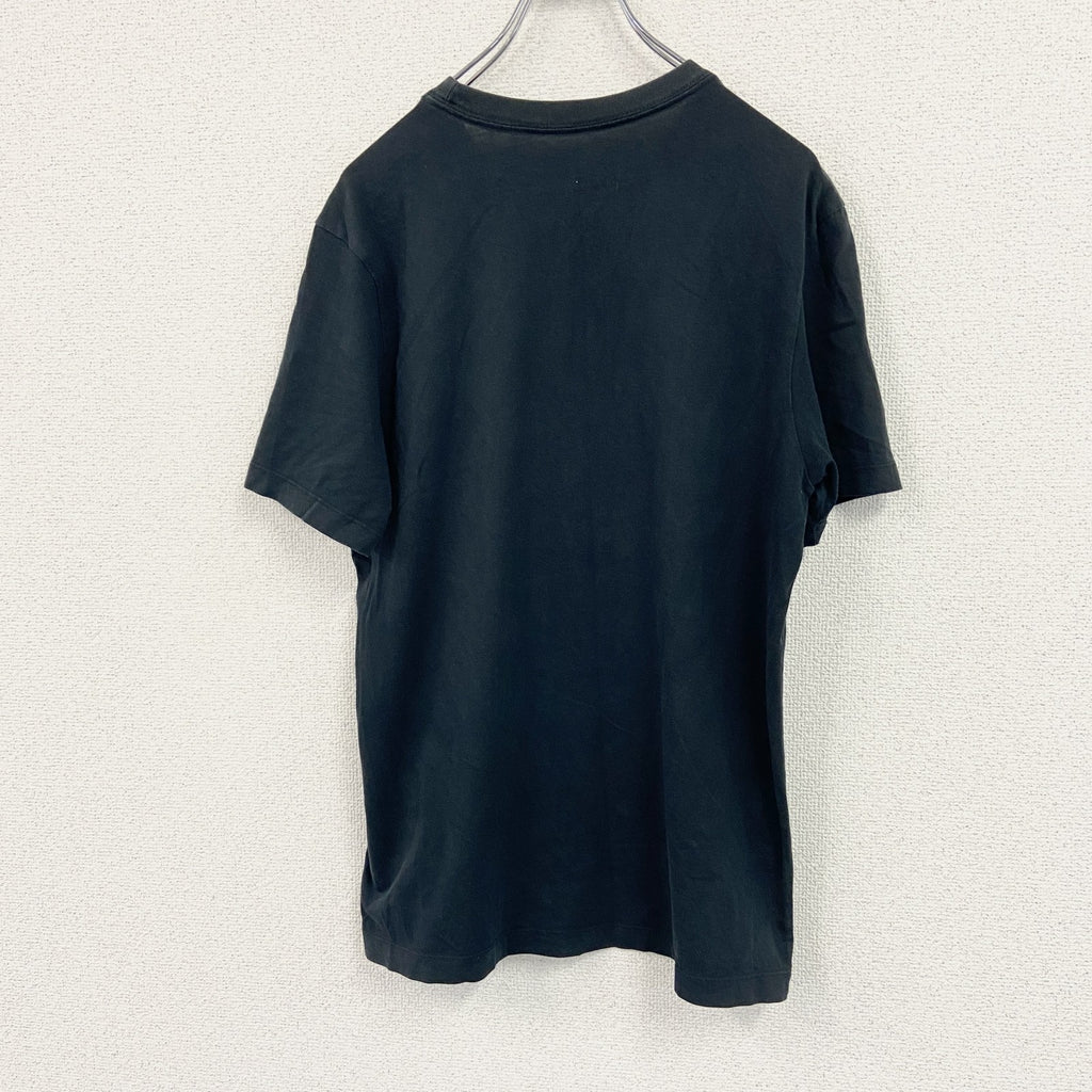 NIKE　ナイキ　半袖プリントTシャツ　黒　ブラック　Lサイズ カットソー メンズ コットン 古着