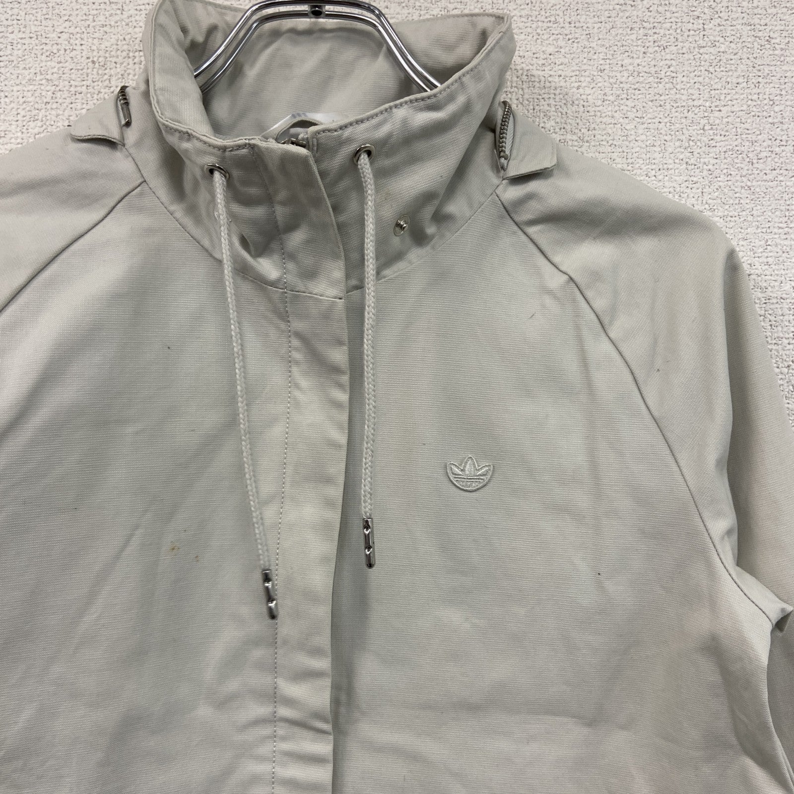 adidas　アディダス　ワークジャケット　ブルゾン　ベージュ　Sサイズ　古着