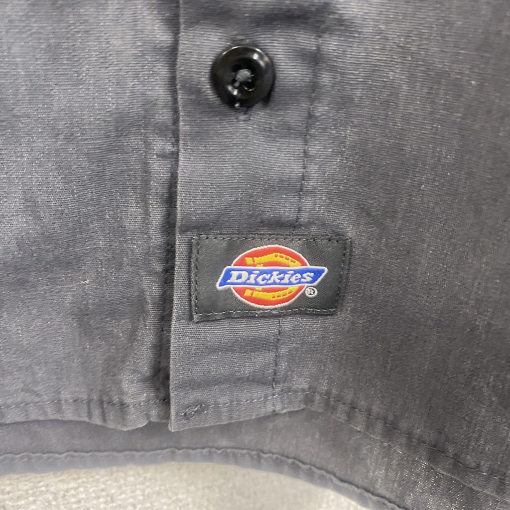 Dickies　ディッキーズ　半袖ワークシャツ　2つポケット　ワンポイント　黒　ブラック　3XLサイズ　古着