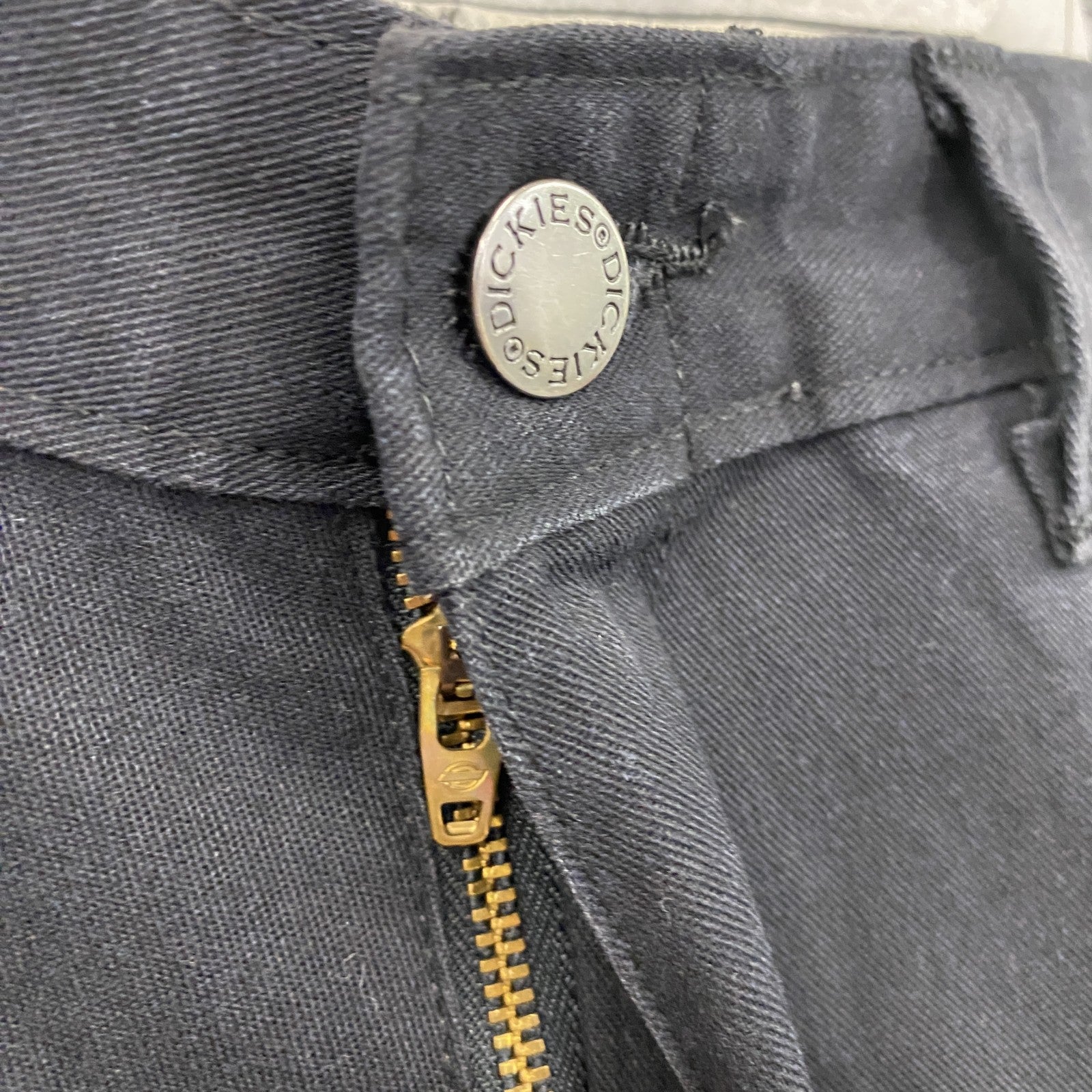 Dickies　ディッキーズ　カーゴパンツ　ワークパンツ　ジップフライ　黒　ブラック　34サイズ　古着