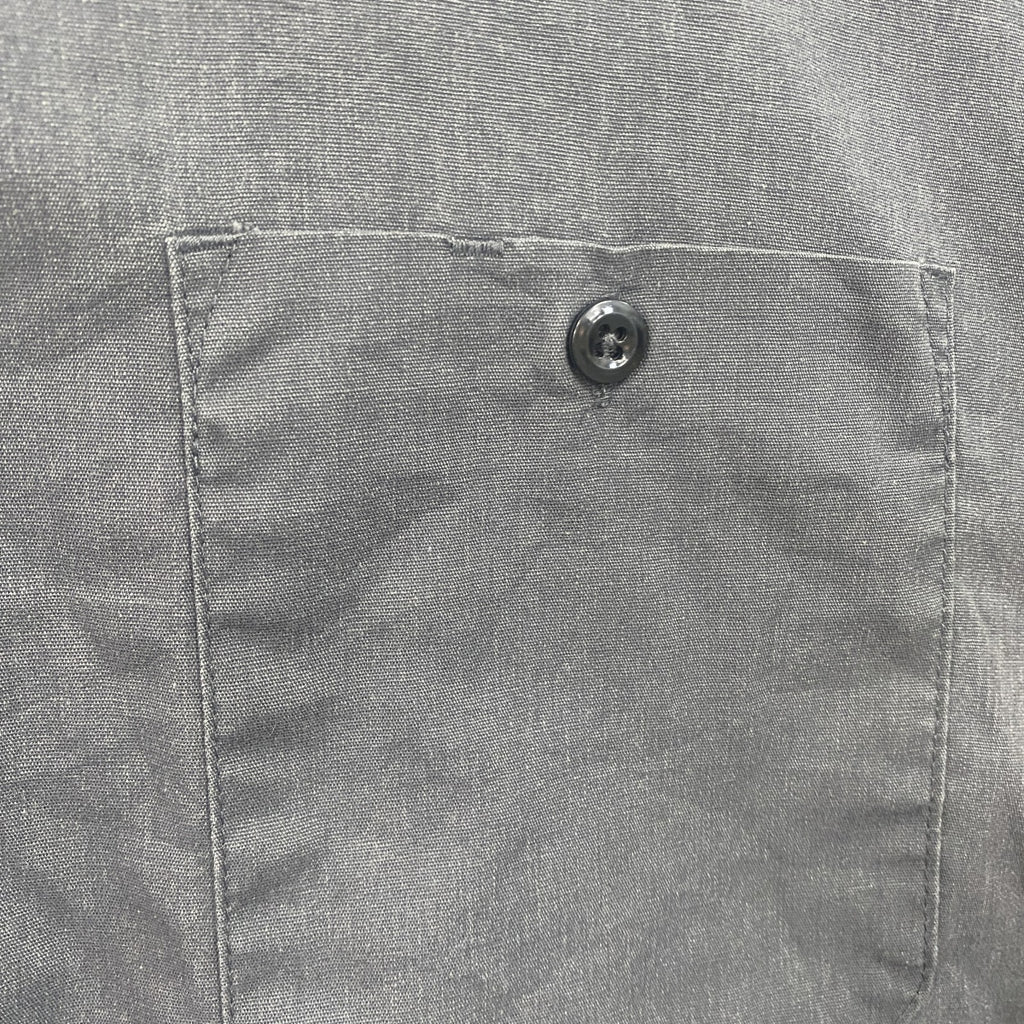 Dickies　ディッキーズ　半袖ワークシャツ　2つポケット　ワンポイント　黒　ブラック　3XLサイズ　古着