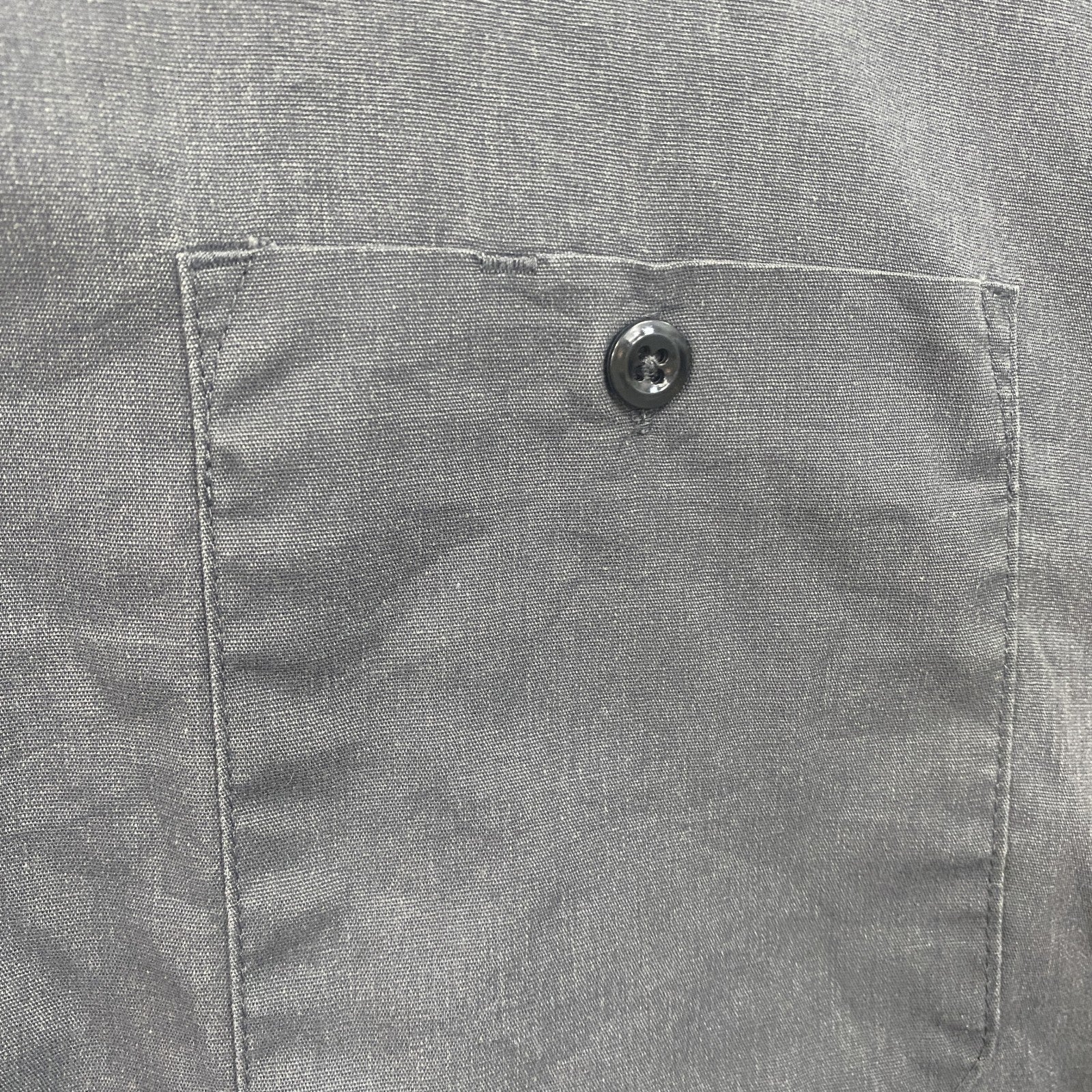 Dickies　ディッキーズ　半袖ワークシャツ　2つポケット　ワンポイント　黒　ブラック　3XLサイズ　古着