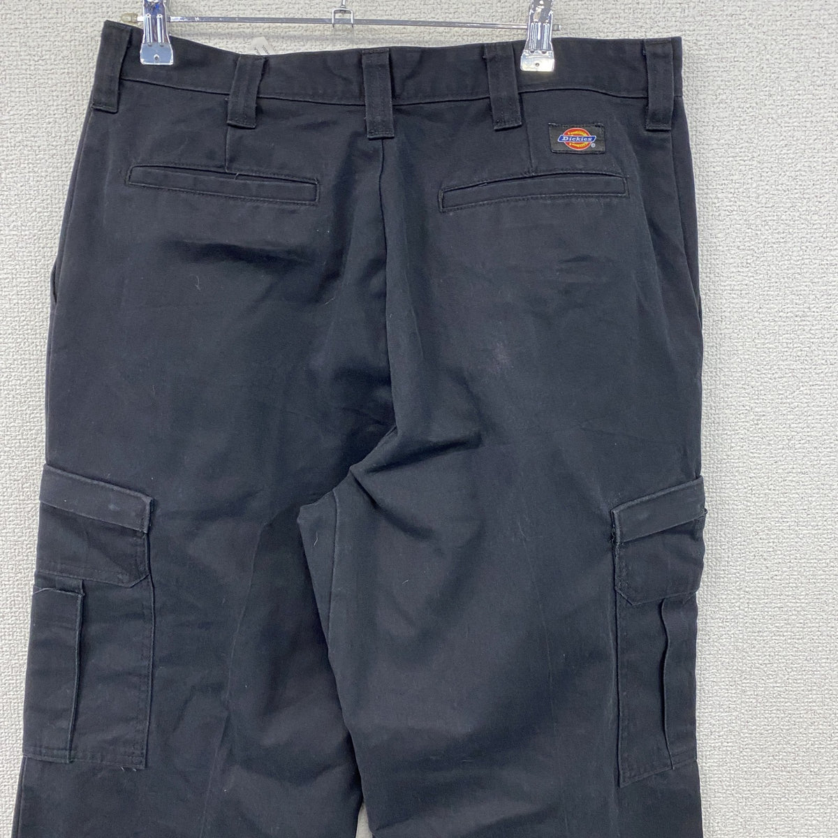 Dickies　ディッキーズ　カーゴパンツ　ワークパンツ　ジップフライ　黒　ブラック　34サイズ　古着