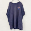 00s　ROLLING THUNDER　半袖プリントTシャツ　NUSCAR　フェード　アーチプリント　ヴィンテージ　紺　ネイビー　古着