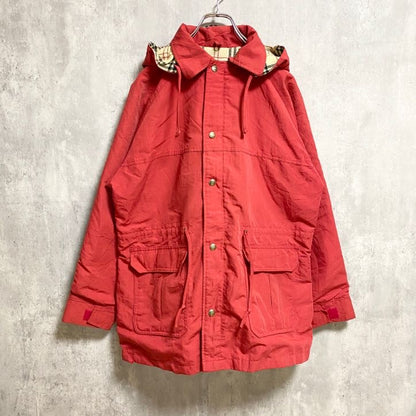 古着 used　80s　80年代　WOOLRICH　ウールリッチ　長袖マウンテンパーカー　赤　ヴィンテージ　USA製　Lサイズ