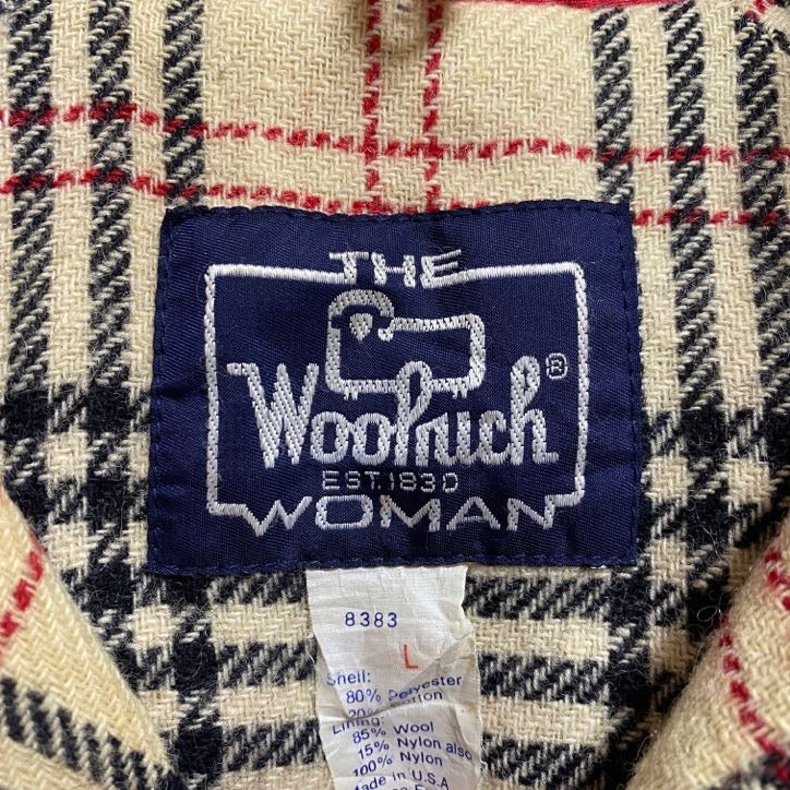 古着 used　80s　80年代　WOOLRICH　ウールリッチ　長袖マウンテンパーカー　赤　ヴィンテージ　USA製　Lサイズ