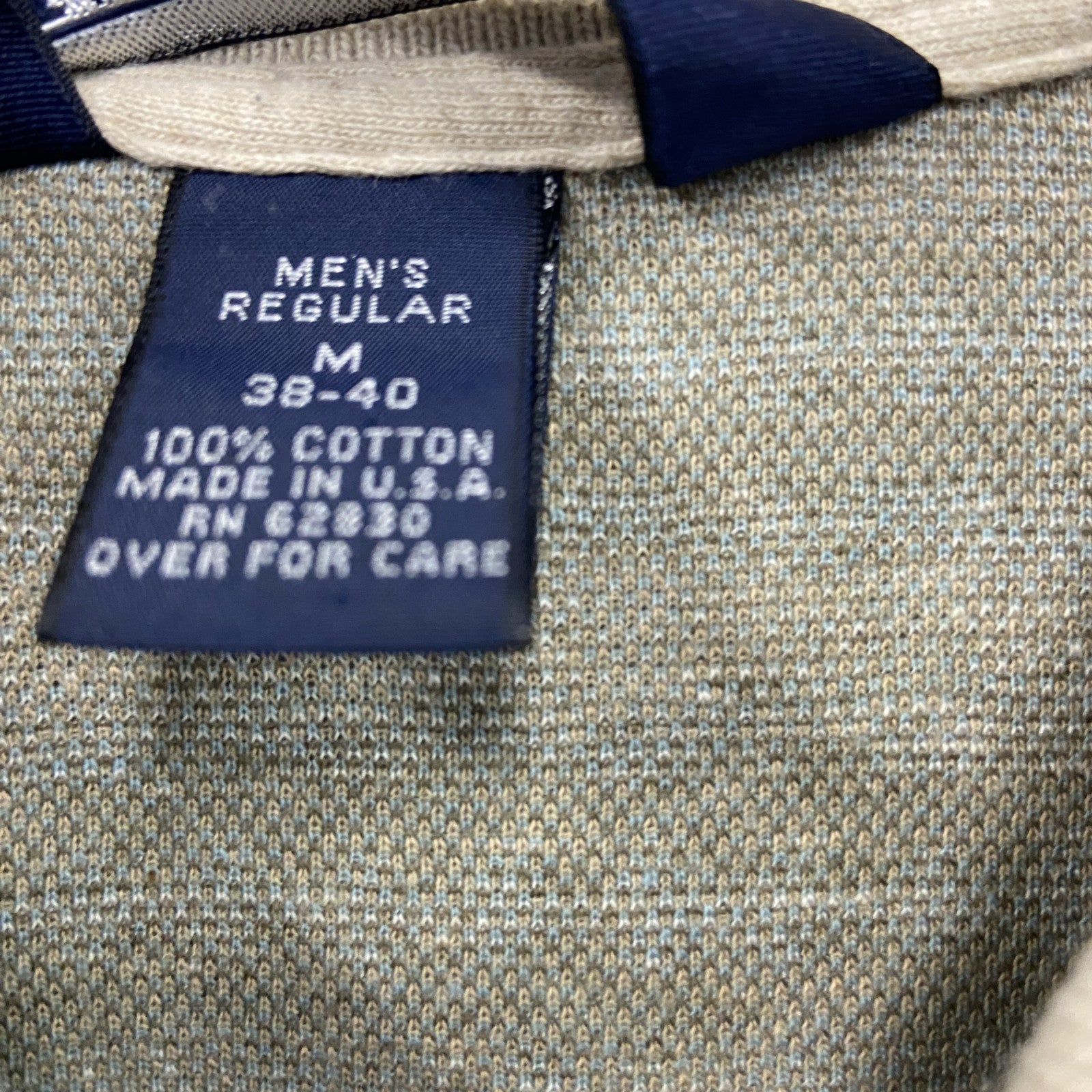 90s　LANDS’ END　ランズエンド　半袖ポロシャツ　ヴィンテージ　マルチカラー　ボーダー　Mサイズ　古着