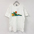 Hanes　ヘインズ　BIROWELL　半袖プリントTシャツ　白　ホワイト　Mサイズ カットソー メンズ コットン 古着