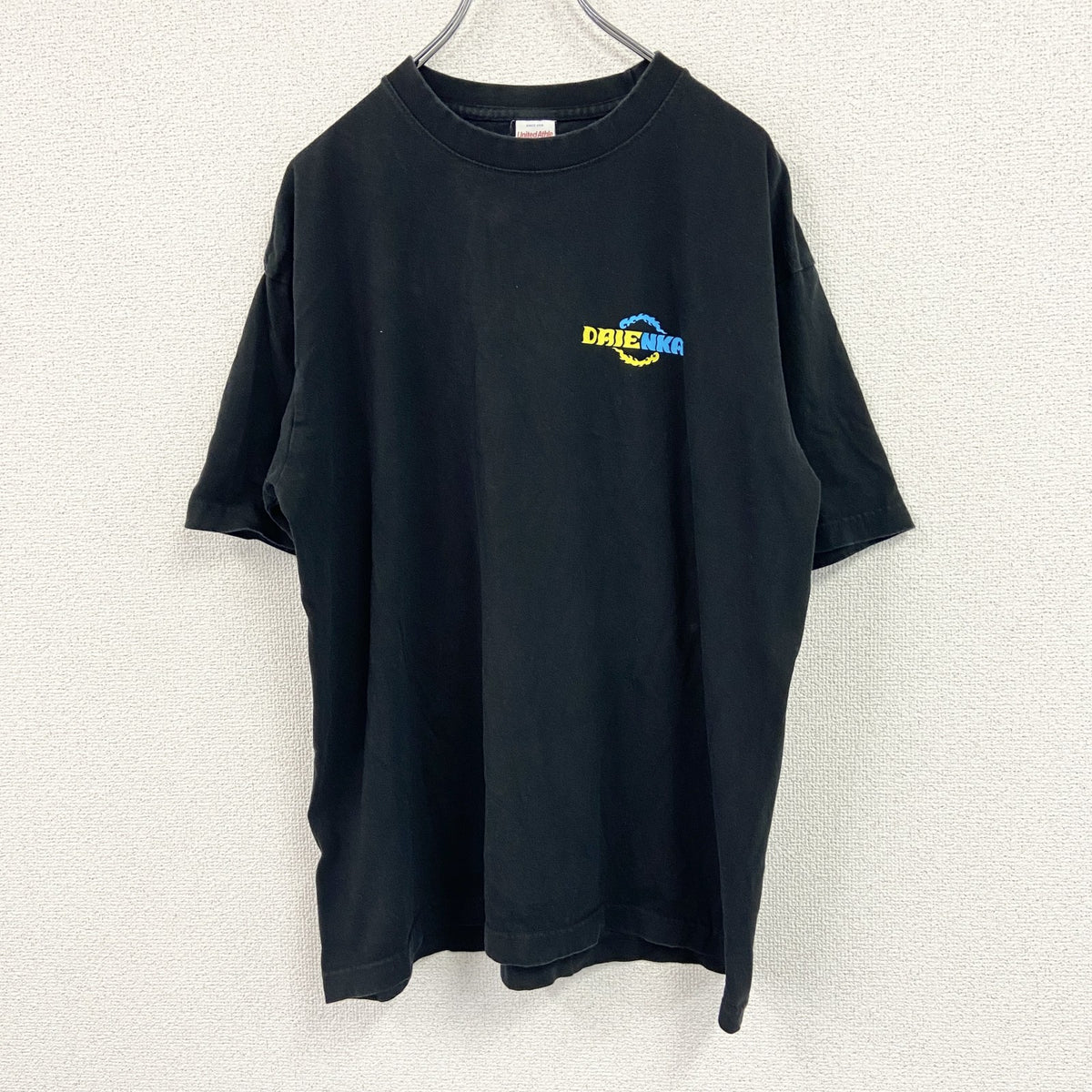 United Athle　ユナイテッドアスレ　半袖お笑いフェスプリントTシャツ　ダイエンカイ　芸人　黒　ブラック　XLサイズ　古着