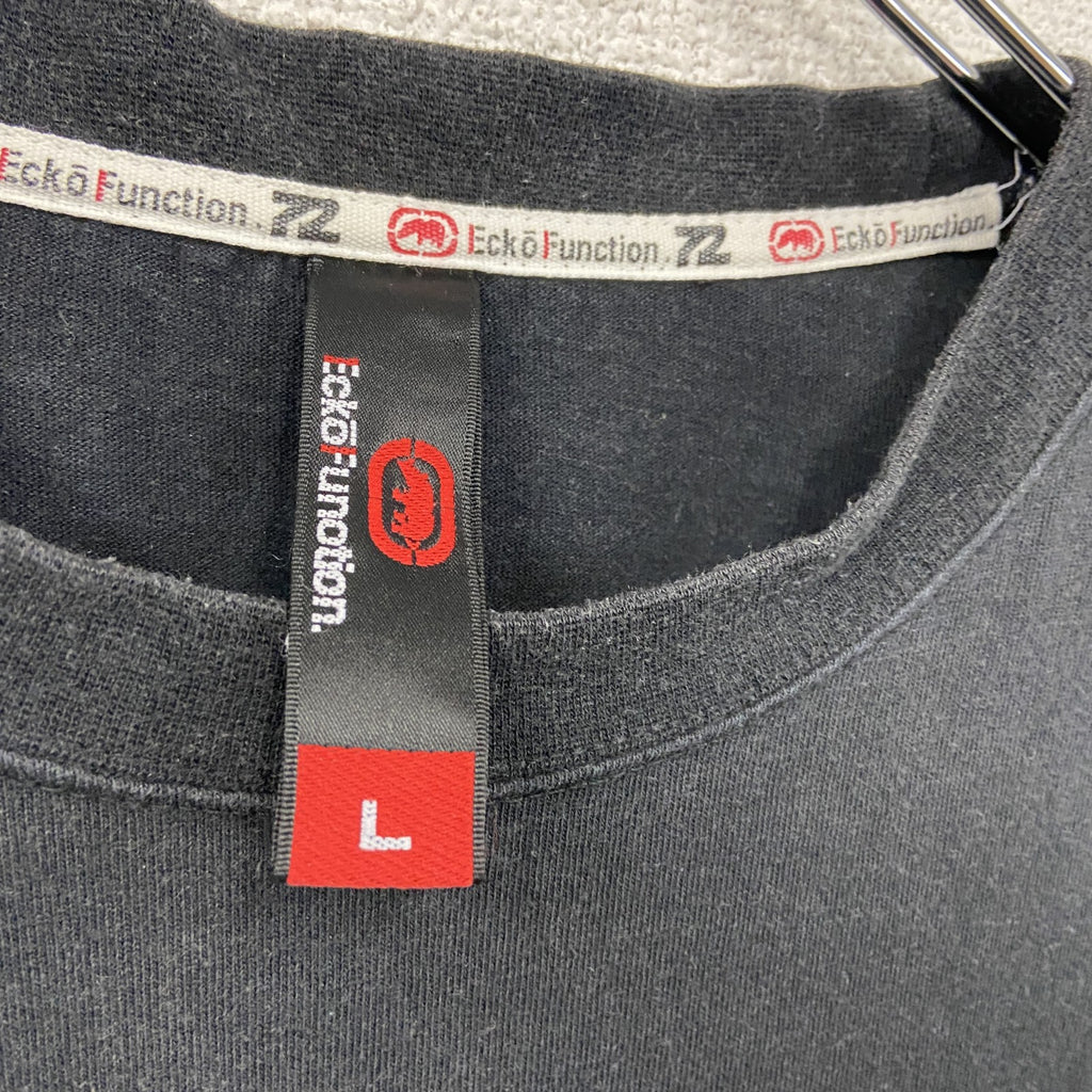 00s　ECKO FUNCTION　エコーファンクション　半袖プリントTシャツ　ヴィンテージ　ブラック　Lサイズ　古着