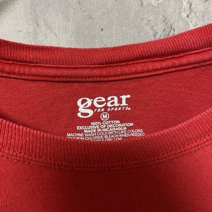 古着 used　gear 半袖クルーネックプリントTシャツ　RED SOX　赤　レッド　レトロデザイン　Mサイズ　