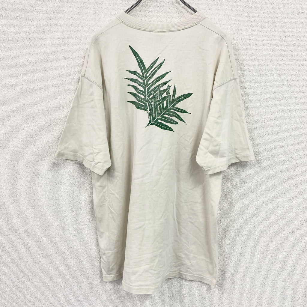 FRUIT OF THE LOOM　フルーツオブザルーム　半袖プリントTシャツ　ベージュ　Lサイズ カットソー メンズ コットン 古着