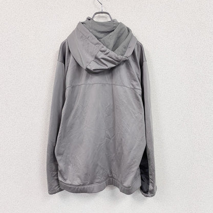 00s　NIKE　ナイキ　フルジップジャージパーカー　フード取り外し可能　ヴィンテージ　灰色　グレー　Mサイズ