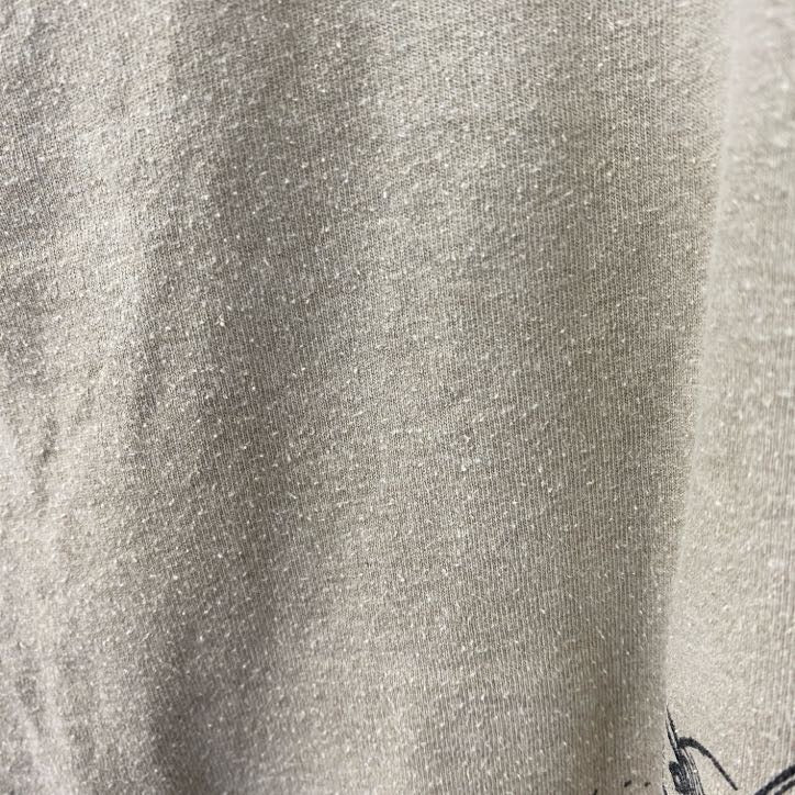 VIRGULINO　半袖プリントTシャツ　馬　ホース　ブラジル　レトロデザイン　ベージュ　XLサイズ　古着