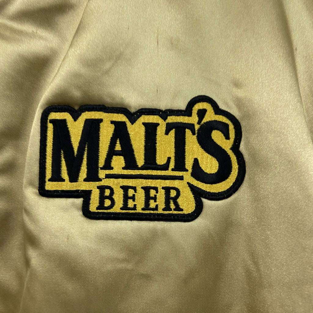 ～00s　SUNTORY　MALT'S　モルツ　スタジャン/スタジアムジャケット　リバーシブル　ゴールド　LLサイズ　古着