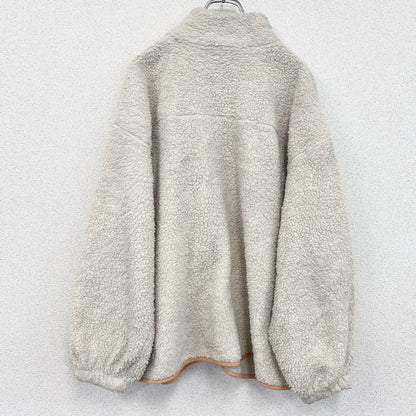 Universel Thread.　フルジップフリースジャケット/ボアジャケット　アイボリー　2XLサイズ