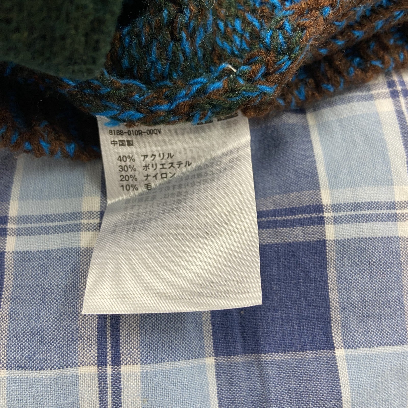 UNIQLO　ユニクロ　MARNI　マルニ　ニットパーカー/フルジップセーター　フーディー　マルチカラー　Sサイズ　古着