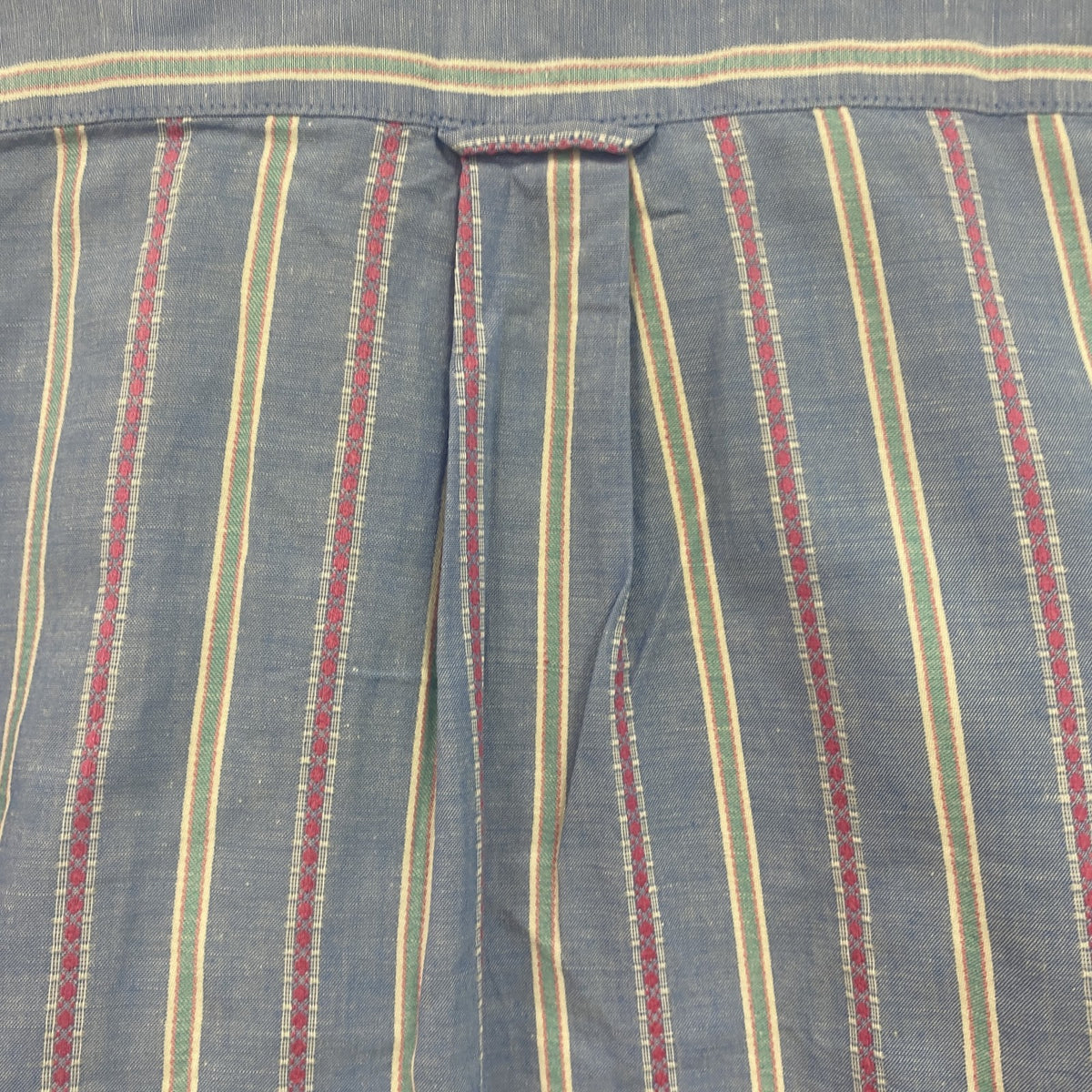 Levi’s　リーバイス　長袖ボタンダウンシャツ　ストライプ柄　水色　ライトブルー　Mサイズ　古着