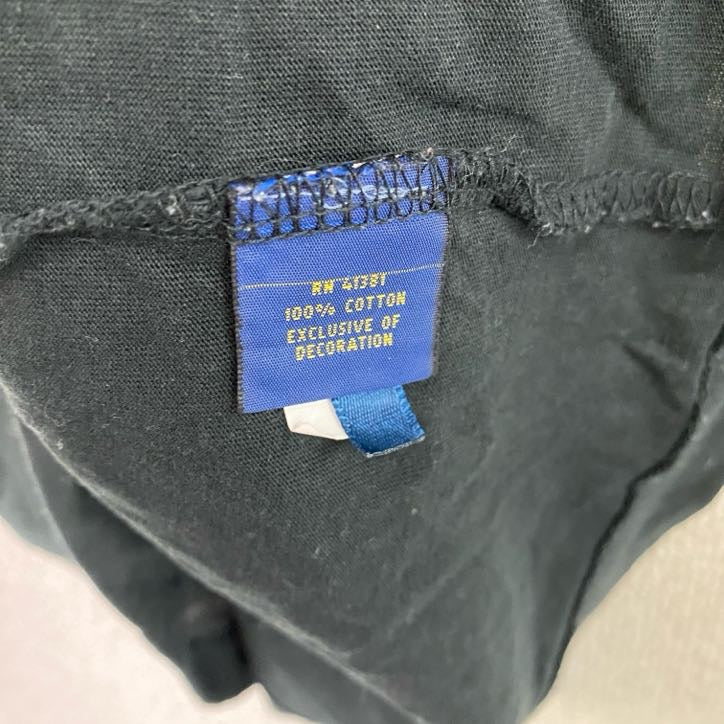 POLO RALPH LAUREN　ポロラルフローレン　半袖Tシャツ　刺ロゴ　黒　ブラック　Sサイズ　古着