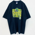 BLUE84　2011　OREBON　FOOTBALL　フットボール　半袖プリントTシャツ　ネイビー　紺　XXLサイズ　古着