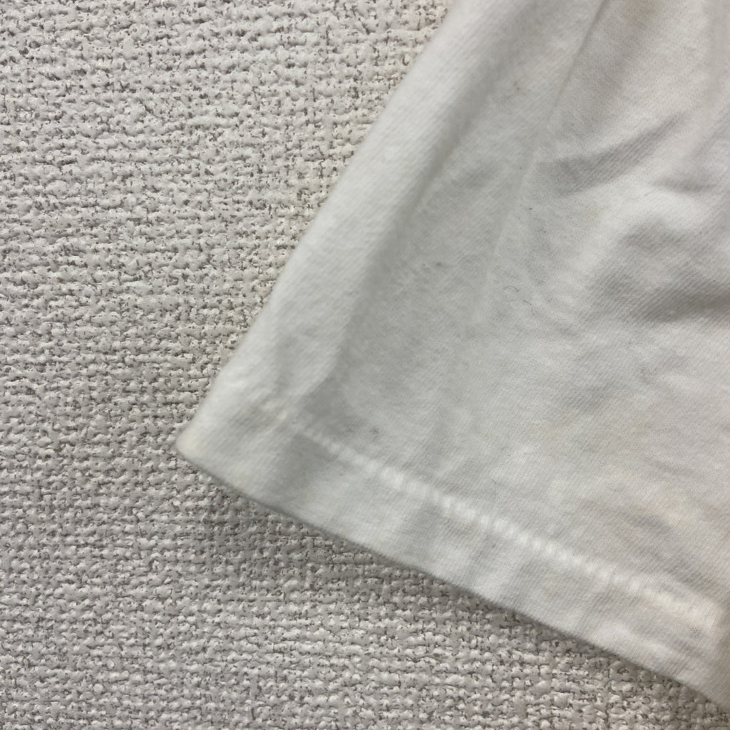 90s　ONEITA　オニータ　半袖プリントTシャツ　ヴィンテージ　シングルステッチ　白　ホワイト　Lサイズ　古着