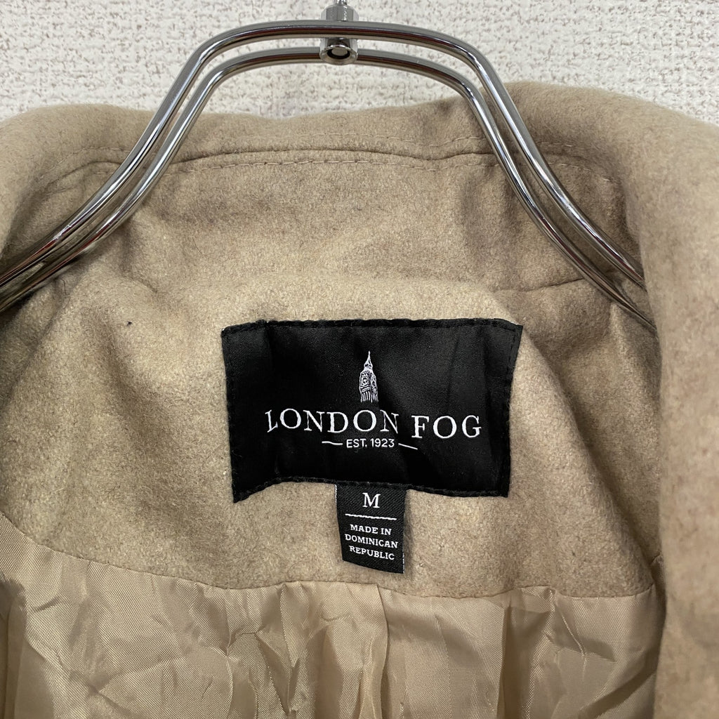 LONDON FOG　ロンドンフォグ　ウールコート　ベージュ　Mサイズ メンズ ポリエステル 古着