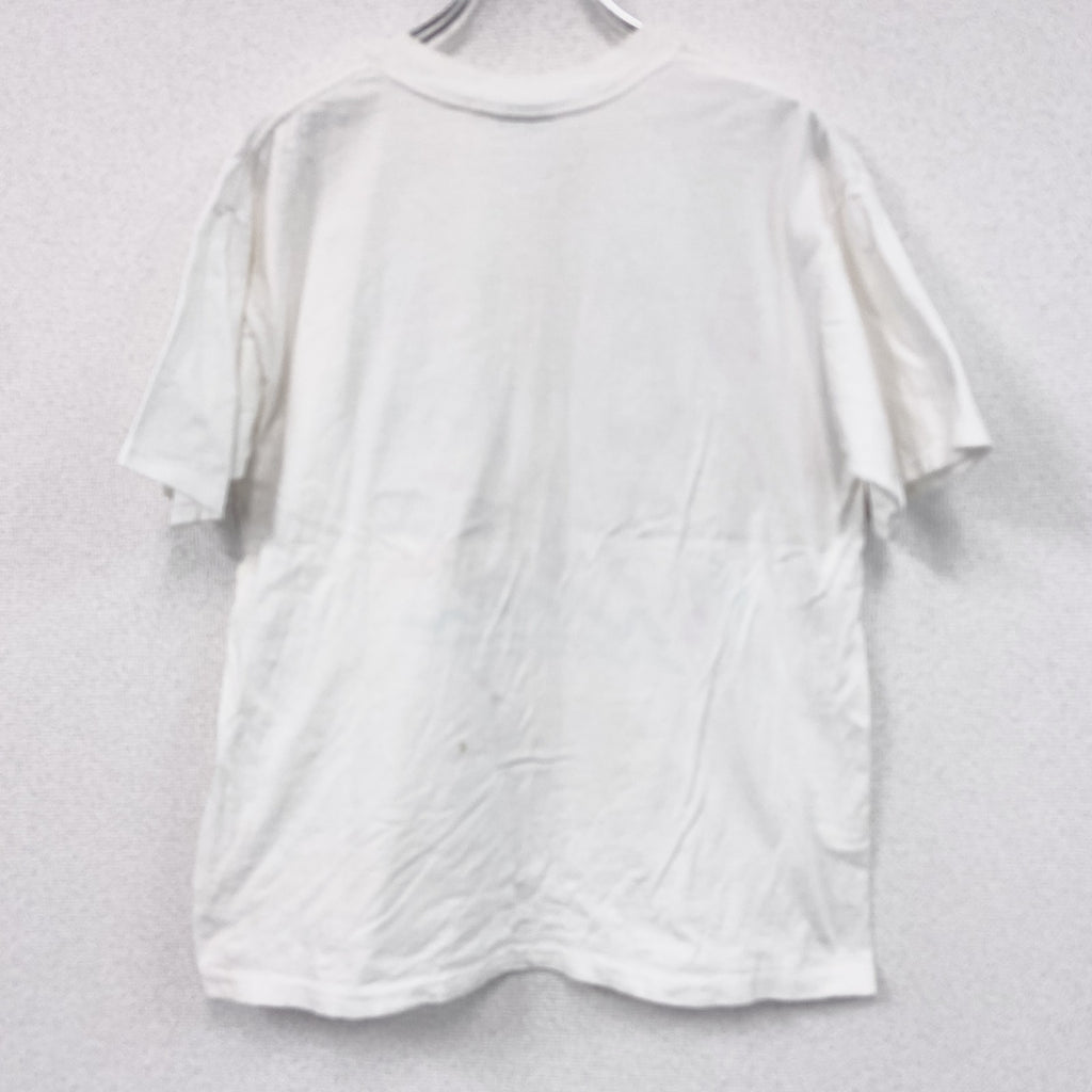 90s　ONEITA　オニータ　半袖プリントTシャツ　ヴィンテージ　シングルステッチ　白　ホワイト　Lサイズ　古着