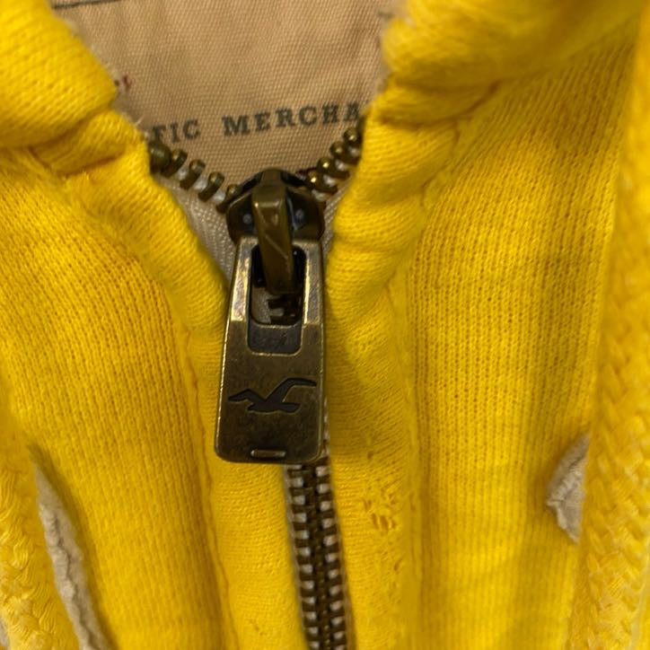 HOLLISTER　スウェットパーカー/フーディー　黄色　イエロー　Mサイズ　古着
