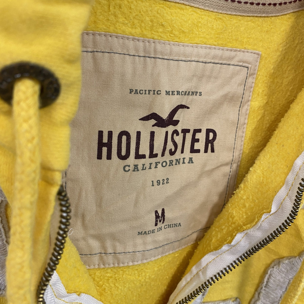 HOLLISTER　スウェットパーカー/フーディー　黄色　イエロー　Mサイズ　古着