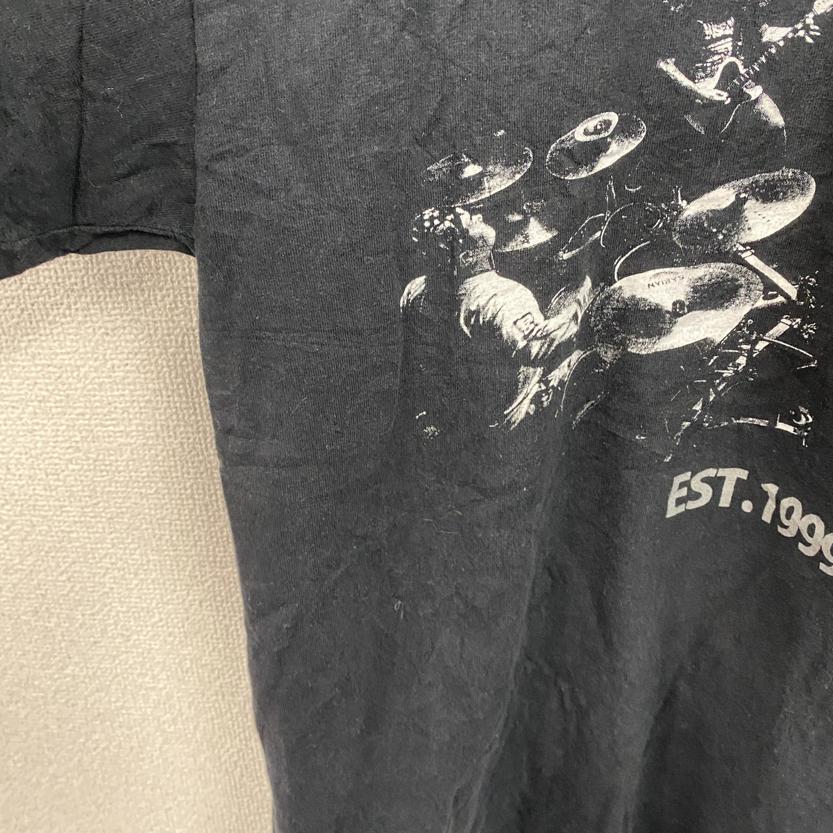 GILDAN　ギルダン　半袖プリントTシャツ　Uネック　　黒　ブラック　Lサイズ　古着