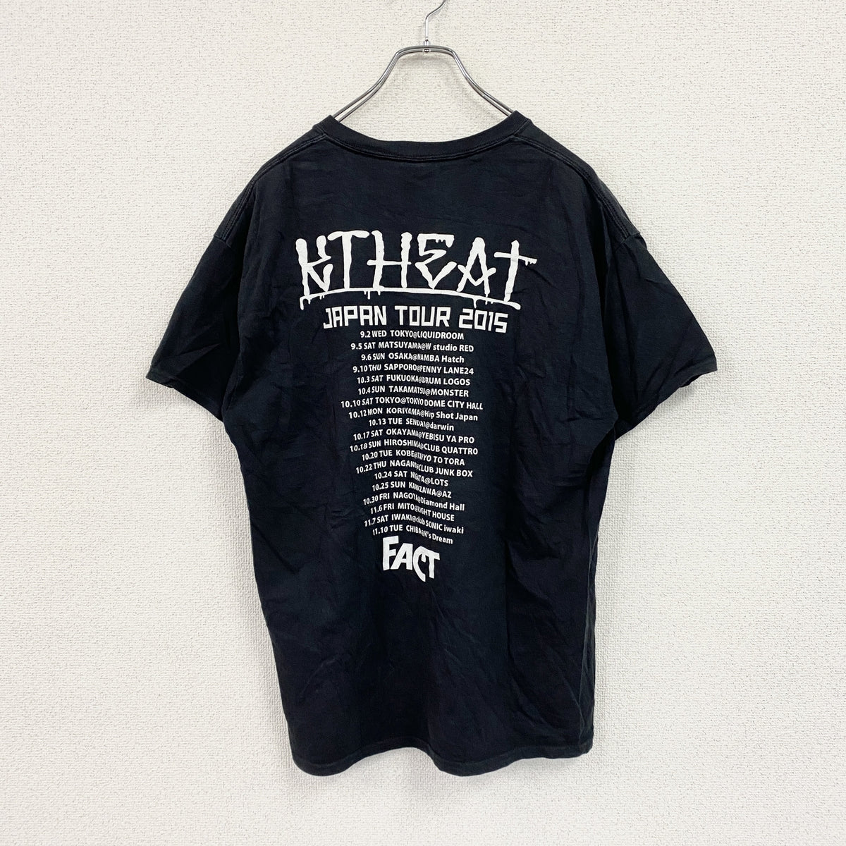 GILDAN　ギルダン　半袖プリントTシャツ　Uネック　　黒　ブラック　Lサイズ　古着