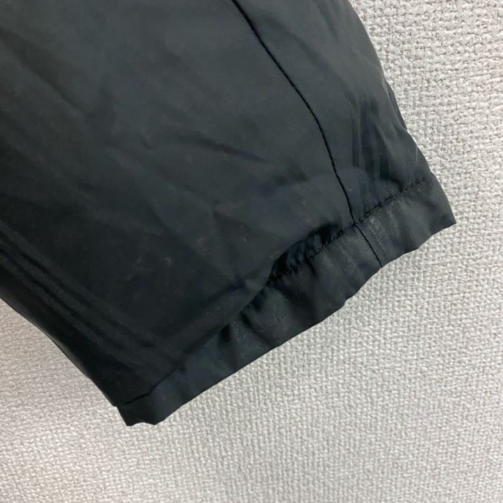 adidas　アディダス　ベンチコート　中綿入り　黒　ブラック　160サイズ　古着