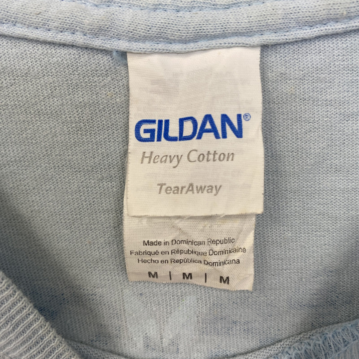 GILDAN　ギルダン　半袖プリントTシャツ　ベースボール　野球　スポーツ　水色　ライトブルー　Mサイズ　古着
