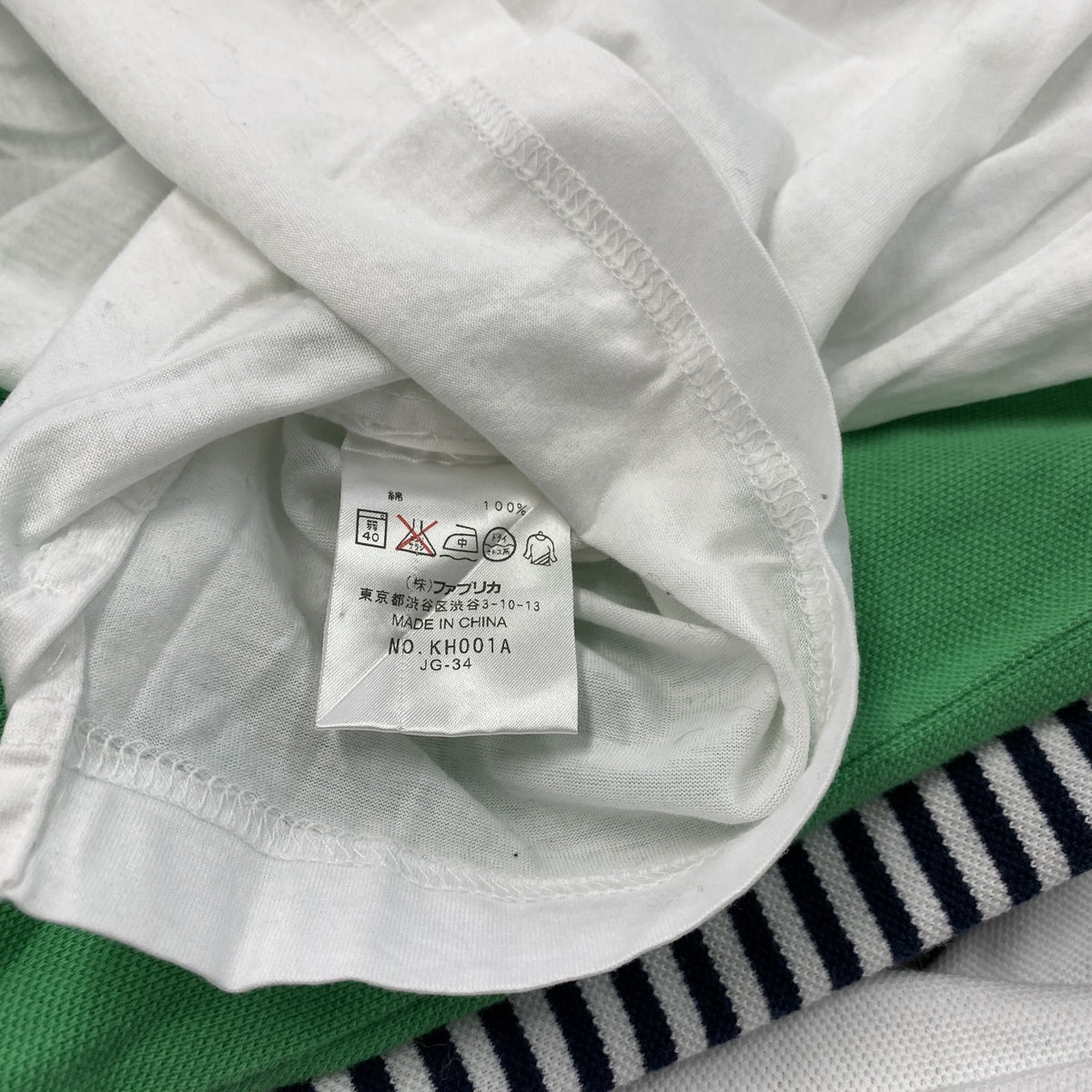 LACOSTE　ラコステ　ハーフボタン長袖Tシャツ/ロンT　刺繍ロゴ　白　ホワイト　4サイズ　古着