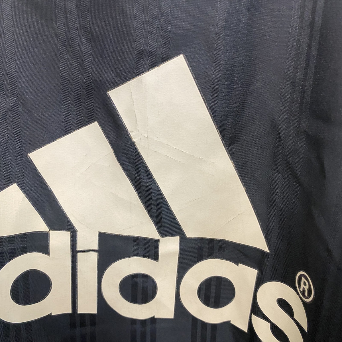 adidas　アディダス　ベンチコート　中綿入り　黒　ブラック　160サイズ　古着
