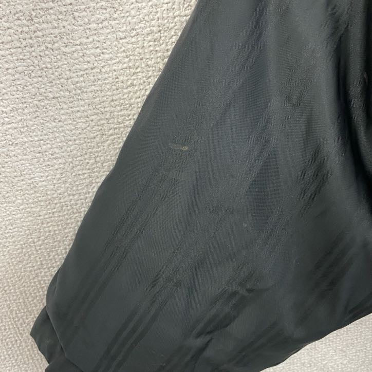 adidas　アディダス　ベンチコート　中綿入り　黒　ブラック　160サイズ　古着