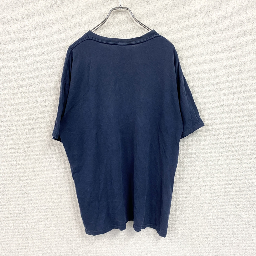 GILDAN　ギルダン　半袖プリントTシャツ　ネイビー　Lサイズ　古着