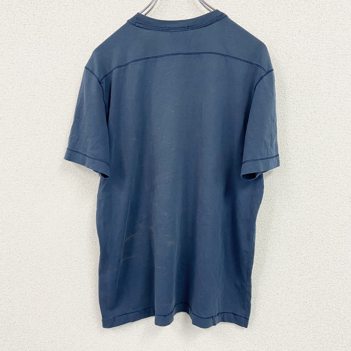 Abercrombie & Fitch　アバクロンビー＆フィッチ　MUSCLE　半袖プリントTシャツ　紺　ネイビー　Lサイズ　古着