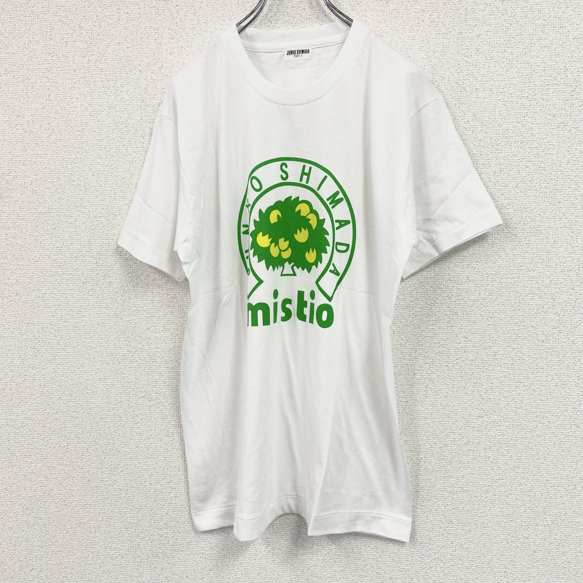 ～00s　JYUNKO SHIMADA　ジュンコシマダ　半袖プリントTシャツ　アーチプリント　ヴィンテージ　シングルステッチ　白　ホワイト　古着
