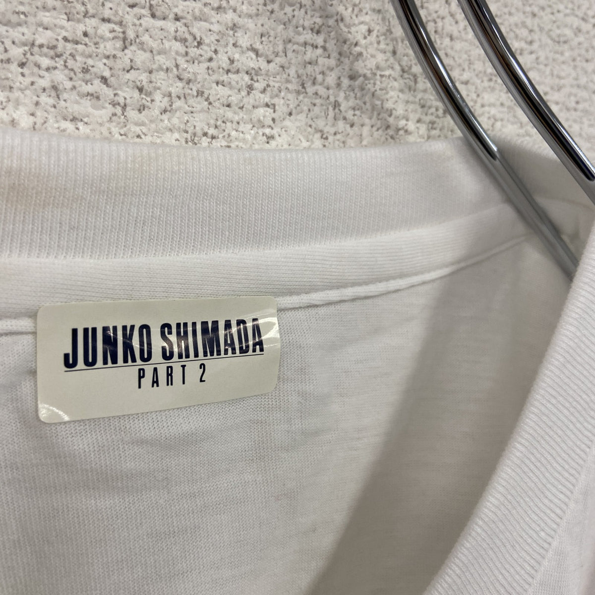 ～00s　JYUNKO SHIMADA　ジュンコシマダ　半袖プリントTシャツ　アーチプリント　ヴィンテージ　シングルステッチ　白　ホワイト　古着