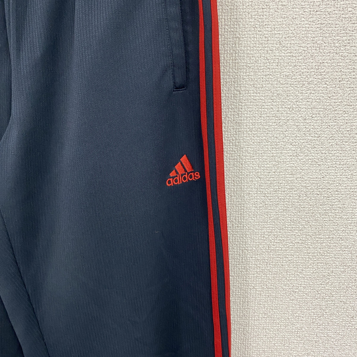 adidas　アディダス　トラックパンツ/ジャージパンツ　紺　ネイビー　サイズ　古着