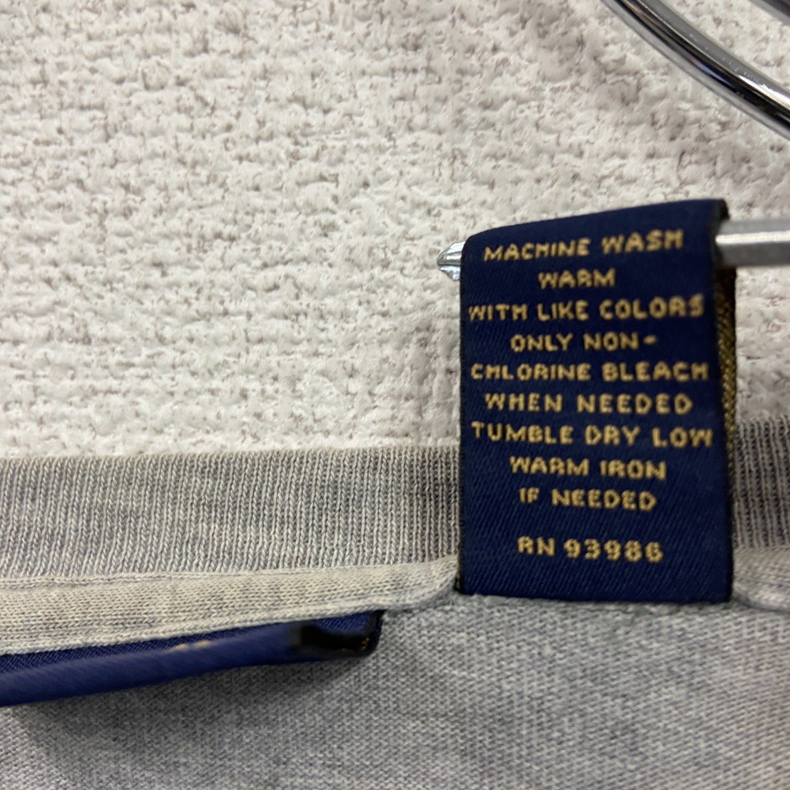 Brooks Brothers 346　ブルックスブラザーズ　半袖プリントTシャツ　グレー　灰色　Mサイズ　古着