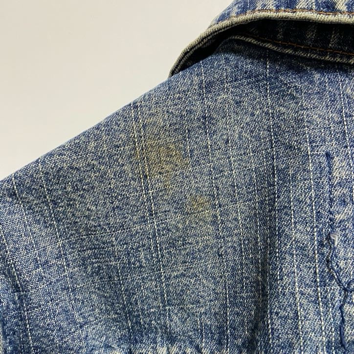 古着 used　URBANSTYLE 12　長袖デニムジャケット　Gジャン　アメカジ　ワンポイント刺繍　vintage　Mサイズ