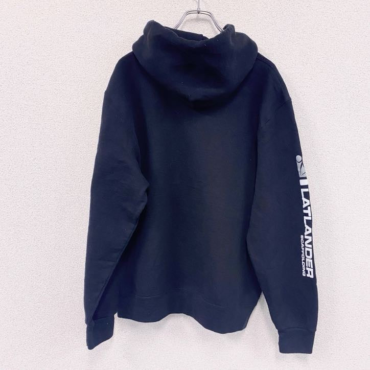 00s　RUSSELL　ATHLETIC　スウェットパーカー/フーディー　ヴィンテージ　黒　ブラック　Lサイズ　古着
