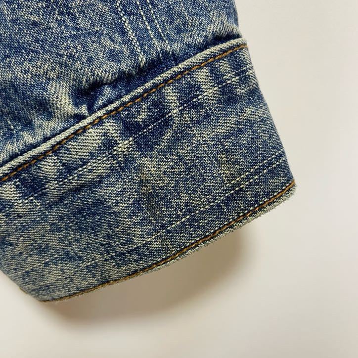 古着 used　URBANSTYLE 12　長袖デニムジャケット　Gジャン　アメカジ　ワンポイント刺繍　vintage　Mサイズ