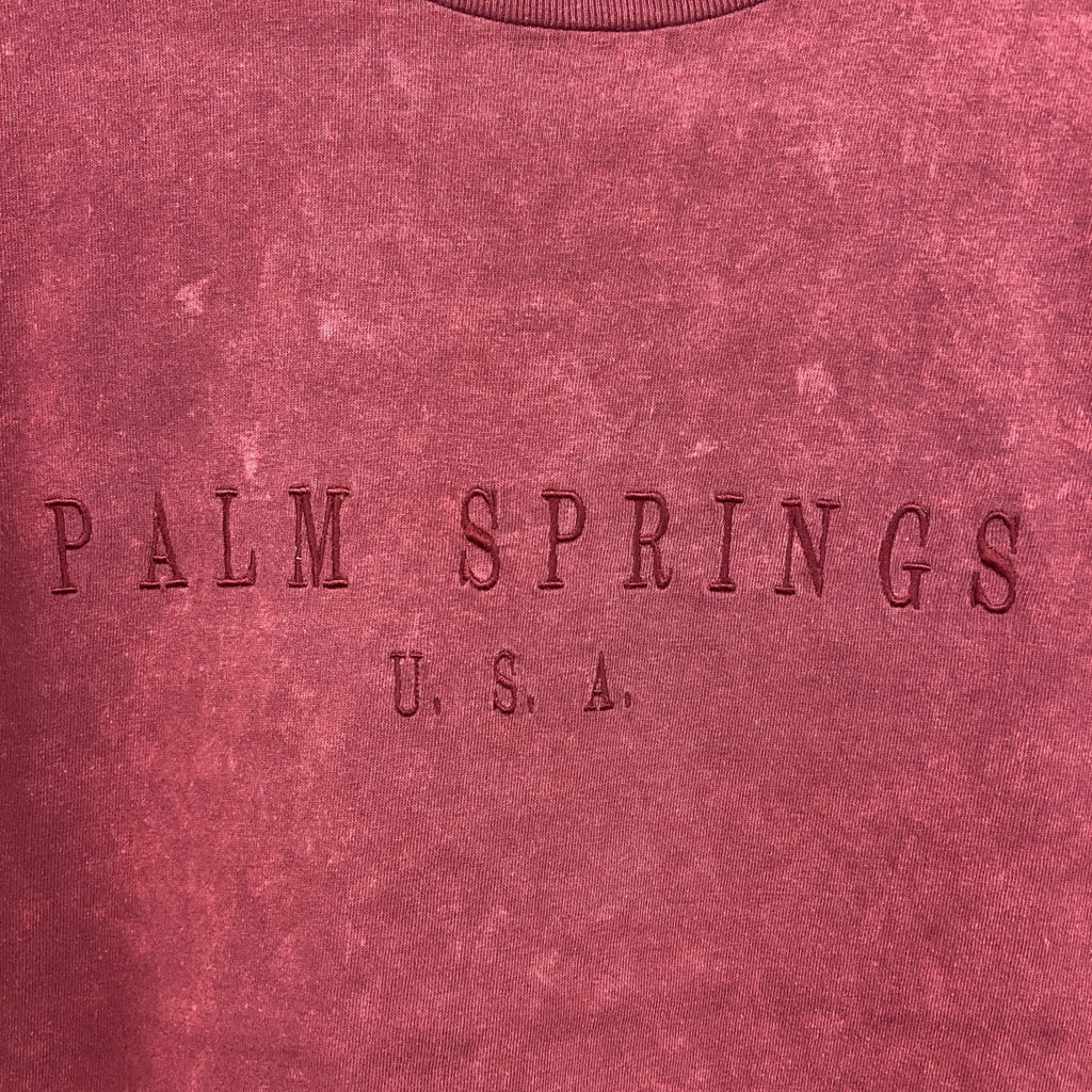 90s　ONEITA　オニータ　半袖プリントTシャツ　ヴィンテージ　シングルステッチ　ボルドー　Mサイズ　古着