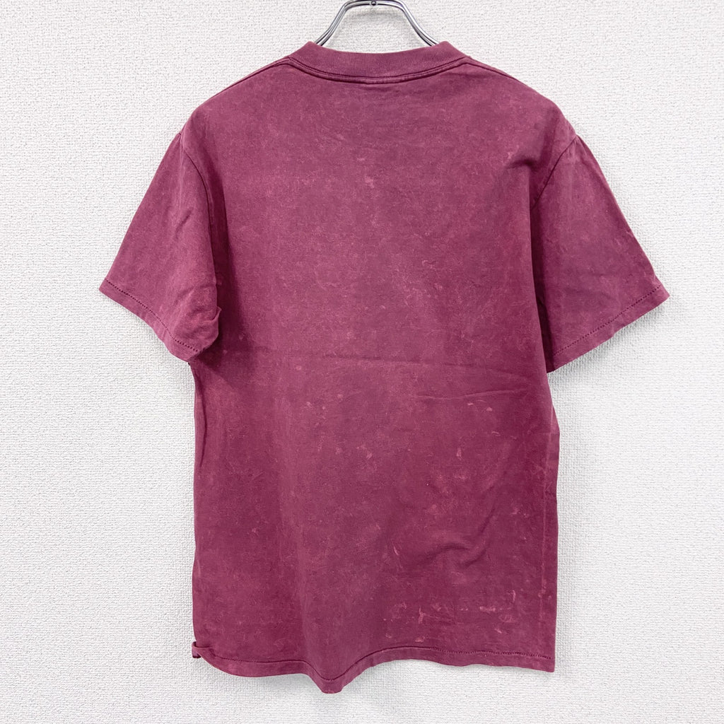 90s　ONEITA　オニータ　半袖プリントTシャツ　ヴィンテージ　シングルステッチ　ボルドー　Mサイズ　古着