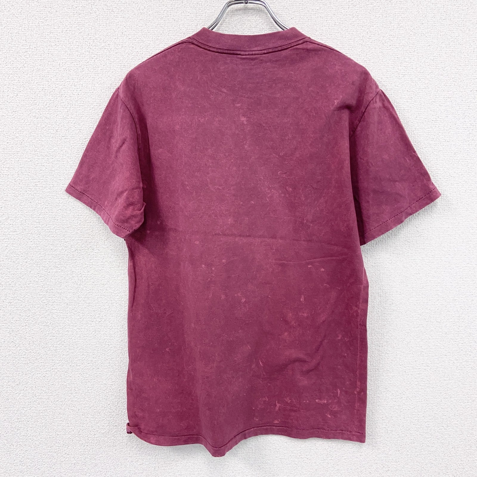 90s　ONEITA　オニータ　半袖プリントTシャツ　ヴィンテージ　シングルステッチ　ボルドー　Mサイズ　古着