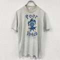 JERZEES　ジャージーズ　半袖プリントTシャツ　シングルステッチ　霜降りグレー　Lサイズ　古着